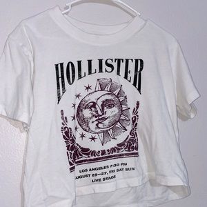 A cropped White t-shirt